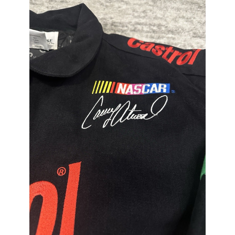 Vintage Castrol GTX Casey Atwood RNHRA  Racing Jacket Men's L‎ 90s NASCAR - Picture 3 of 12